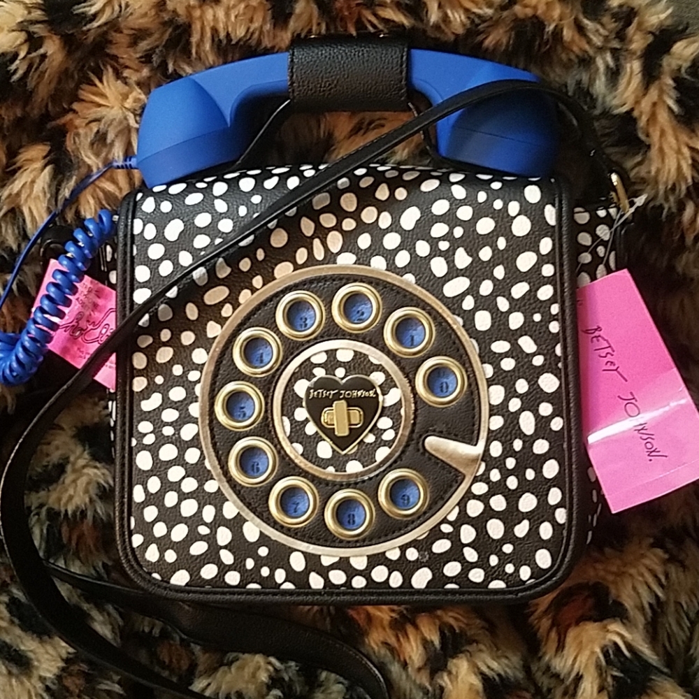 Betsey Johnson Retro Telephone Headset Handbag